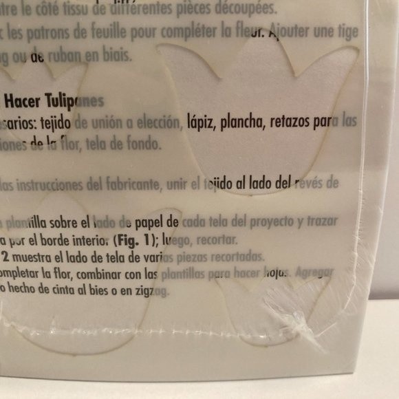 Simplicity EZ Quilting Tulip Template Stencil Fabric Paper Crafts Scrapbook - Picture 11 of 13